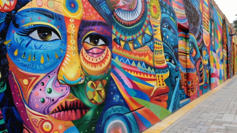 Concrete Wall Painting